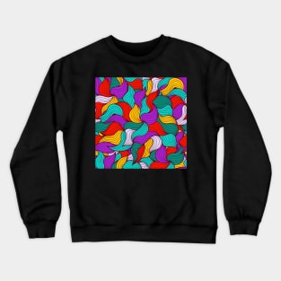 Rainbow Waves Crewneck Sweatshirt